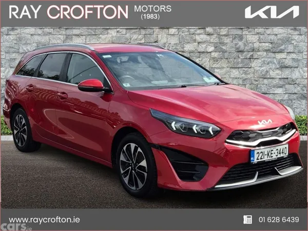 Kia Ceed Estate, Petrol Plug-in Hybrid, 2022, Red