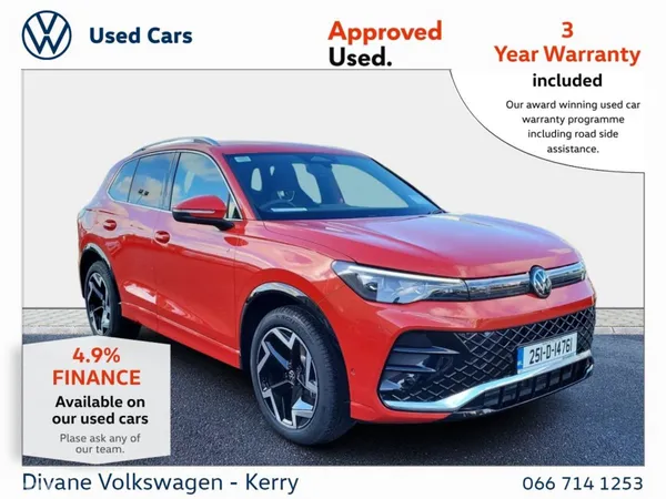 Volkswagen Tiguan SUV, Diesel, 2025, Red