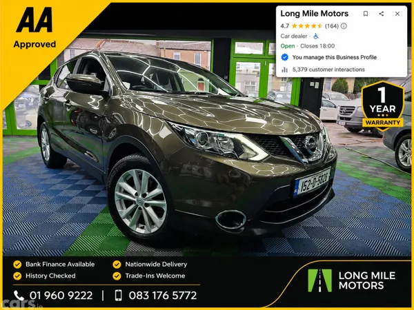 Nissan Qashqai Hatchback, Diesel, 2015, Brown