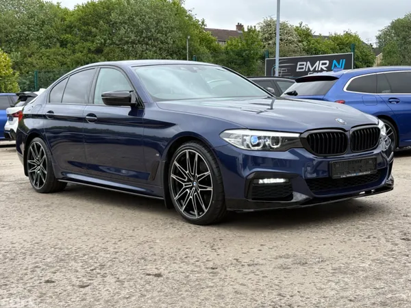 BMW 5-Series Saloon, Petrol Hybrid, 2018, Blue