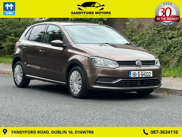 Volkswagen Polo Hatchback, Petrol, 2015, Brown