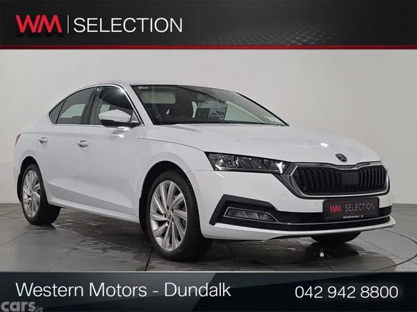 Skoda Octavia Saloon, Petrol Hybrid, 2024, White