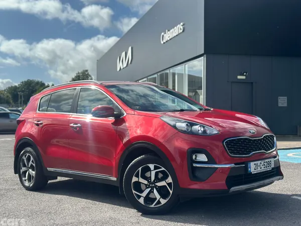 Kia Sportage SUV, Diesel Hybrid, 2021, Red