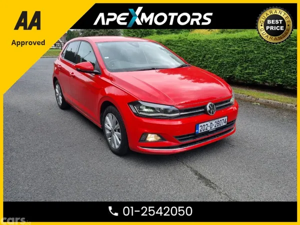 Volkswagen Polo Hatchback, Petrol, 2020, Red