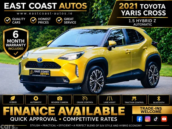 Toyota Yaris Cross Hatchback, Petrol Hybrid, 2021, Yellow