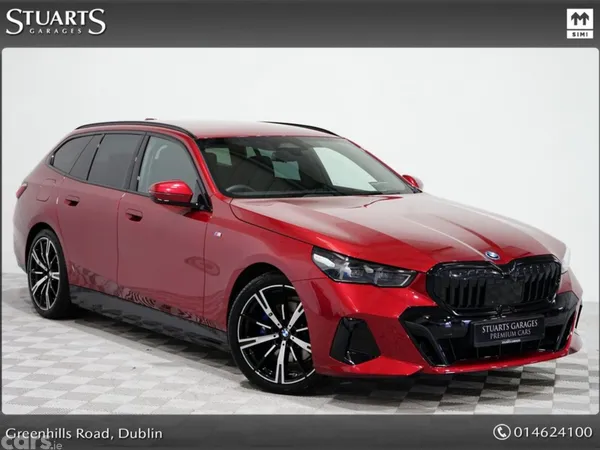 BMW 5-Series Estate, Petrol Plug-in Hybrid, 2025, Red
