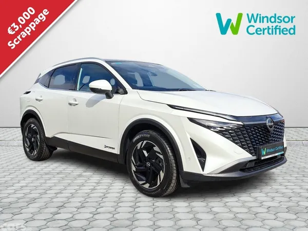 Nissan Qashqai SUV, Petrol Hybrid, 2026, White