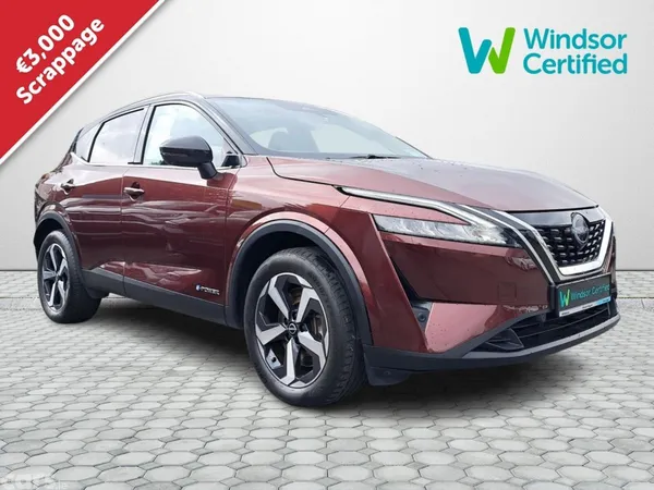 Nissan Qashqai SUV, Petrol Hybrid, 2024, Red