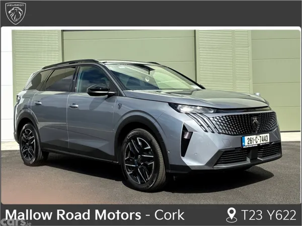Peugeot 5008 SUV, Petrol Hybrid, 2026, Grey