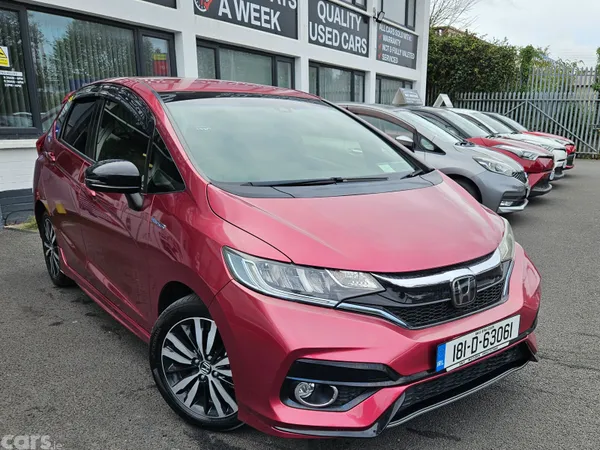 Honda Fit Hatchback, Petrol Hybrid, 2018, Red