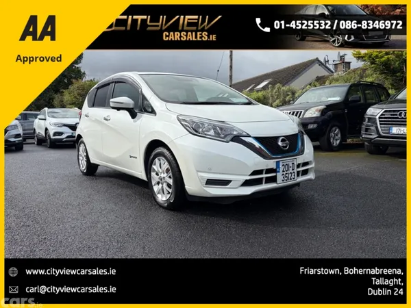Nissan Note Hatchback, Petrol Hybrid, 2020, White