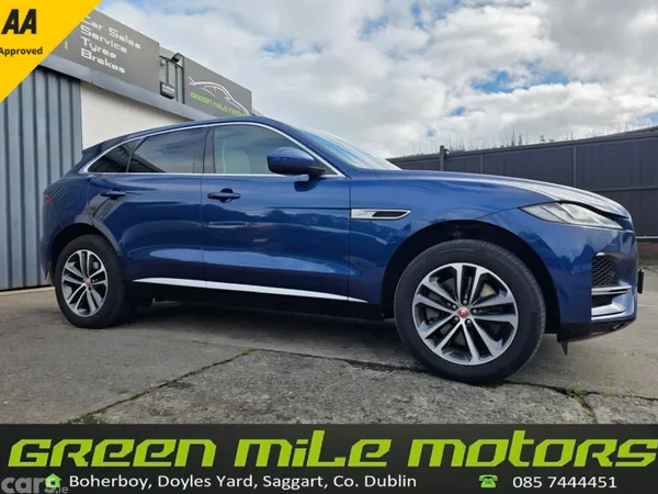 Jaguar F-Pace SUV, Petrol Plug-in Hybrid, 2022, Blue