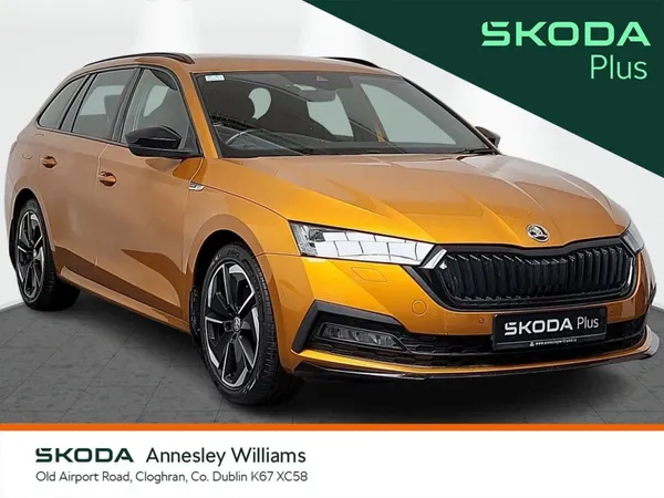 Skoda Octavia Estate, Petrol, 2024, Orange