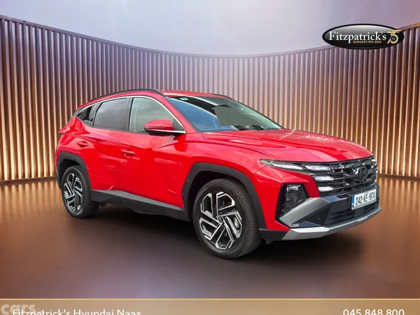 Hyundai Tucson SUV, Petrol Hybrid, 2024, Red