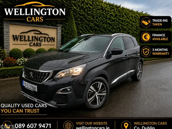 Peugeot 3008 SUV, Petrol, 2017, Black