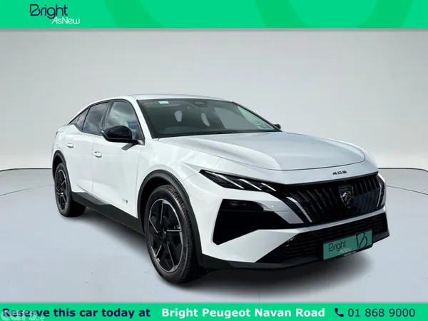 Peugeot 408 Hatchback, Electric, 2026, White