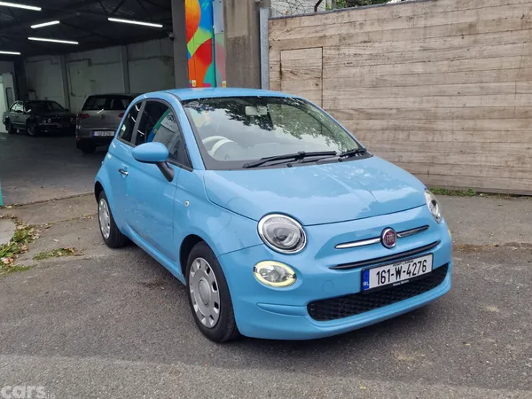Fiat 500 Hatchback, Petrol, 2016, Blue