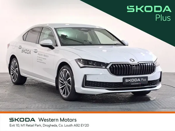 Skoda Superb Saloon, Petrol Plug-in Hybrid, 2026, White