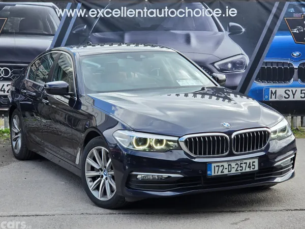 BMW 5-Series Saloon, Petrol Plug-in Hybrid, 2017, Blue