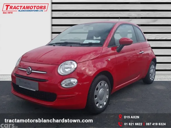 Fiat 500 Hatchback, Petrol, 2021, Red