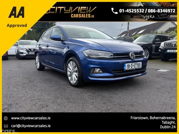 Volkswagen Polo Hatchback, Petrol, 2019, Blue