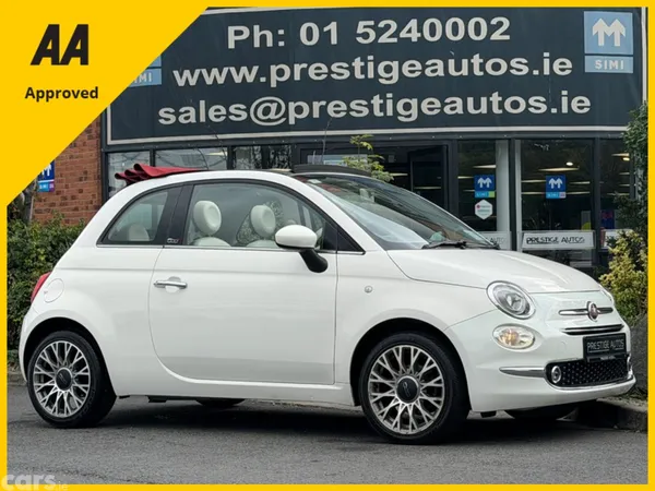 Fiat 500 Convertible, Petrol, 2016, White