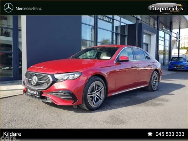 Mercedes-Benz E-Class Saloon, Diesel Plug-in Hybrid, 2026, Red