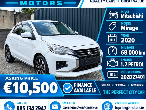 Mitsubishi Mirage Hatchback, Petrol, 2020, White