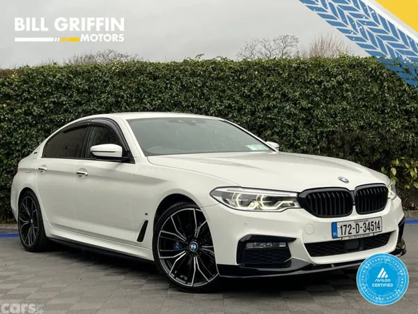 BMW 5-Series Saloon, Petrol Plug-in Hybrid, 2017, White