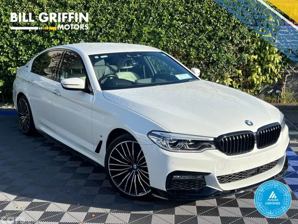 BMW 5-Series Saloon, Petrol Plug-in Hybrid, 2017, White
