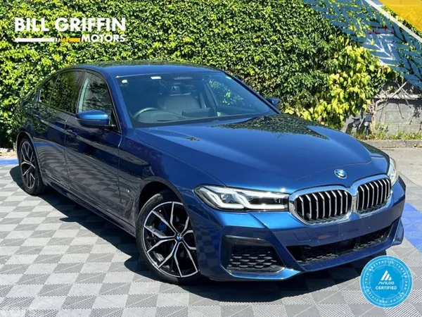 BMW 5-Series Saloon, Petrol Plug-in Hybrid, 2020, Blue