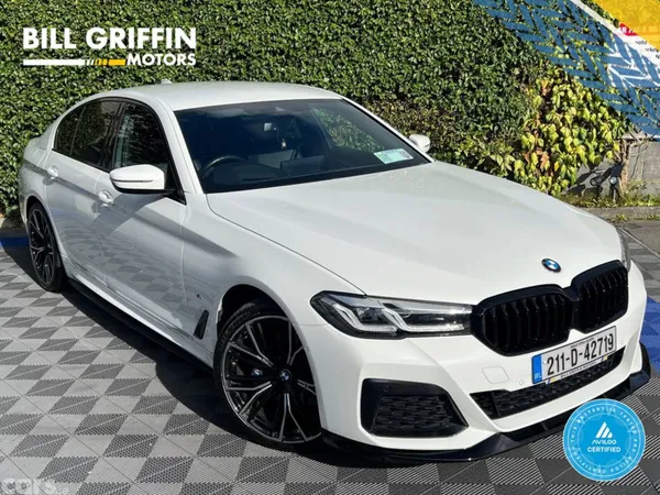 BMW 5-Series Saloon, Petrol Plug-in Hybrid, 2021, White
