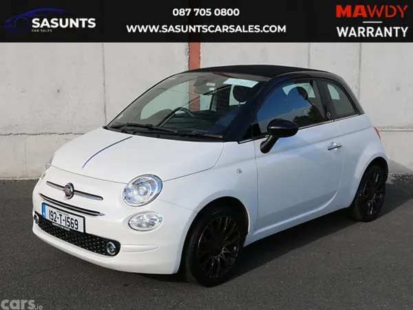 Fiat 500C Hatchback, Petrol, 2019, White