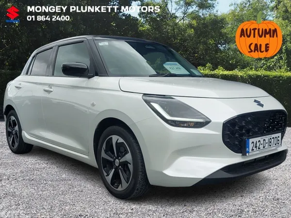 Suzuki Swift Hatchback, Petrol Hybrid, 2024, White