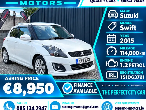Suzuki Swift Hatchback, Petrol Hybrid, 2015, Blue
