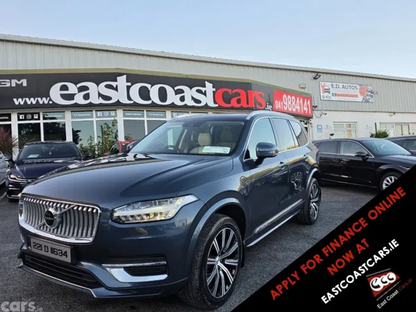 Volvo XC90 SUV, Petrol Plug-in Hybrid, 2022, Blue