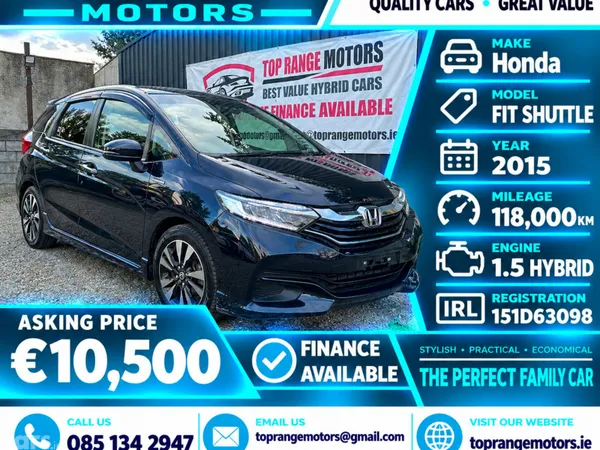 Honda Shuttle Estate, Petrol Hybrid, 2015, Blue