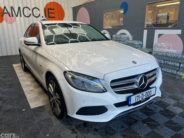 Mercedes-Benz C-Class Saloon, Petrol Plug-in Hybrid, 2017, White