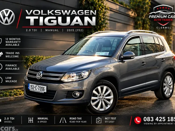 Volkswagen Tiguan SUV, Diesel, 2015, Grey