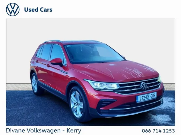 Volkswagen Tiguan SUV, Diesel, 2022, Red