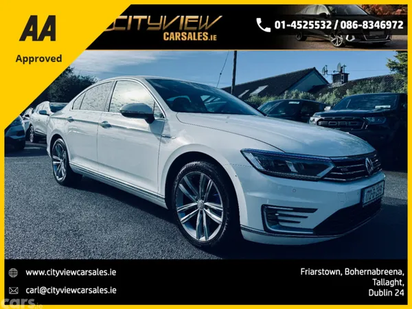 Volkswagen Passat Saloon, Petrol Plug-in Hybrid, 2017, White