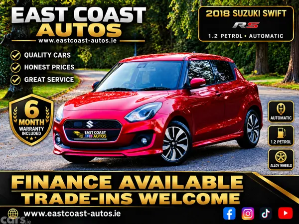 Suzuki Swift Hatchback, Petrol, 2018, Red