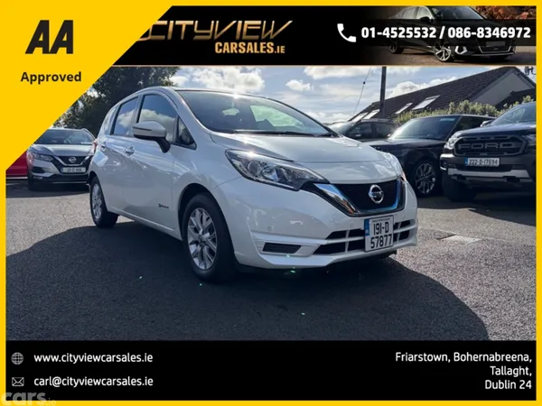 Nissan Note Hatchback, Petrol Hybrid, 2019, White