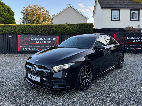 Mercedes-Benz A-Class Saloon, Petrol Hybrid, 2021, Black