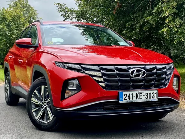 Hyundai Tucson SUV, Petrol Hybrid, 2024, Red