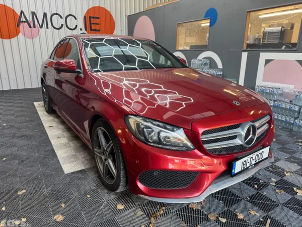 Mercedes-Benz C-Class Saloon, Petrol, 2018, Red