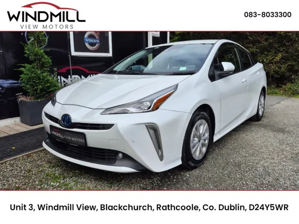 Toyota Prius Saloon, Petrol Hybrid, 2021, White