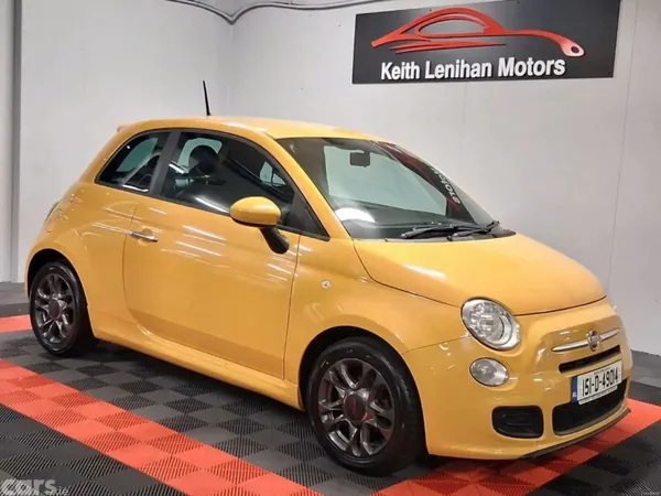 Fiat 500 Hatchback, Petrol, 2015, Yellow