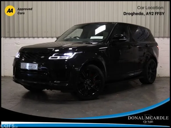 Land Rover Range Rover Sport SUV, Petrol Hybrid, 2022, Black