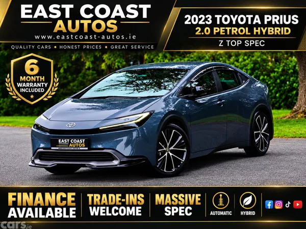Toyota Prius Saloon, Petrol Hybrid, 2023, Grey